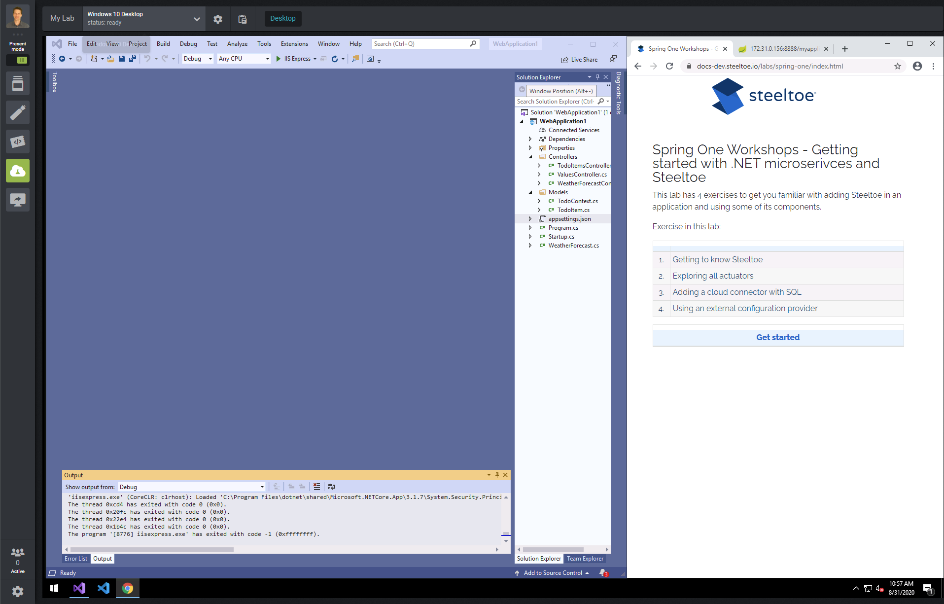 Windows placement with Visual Studio